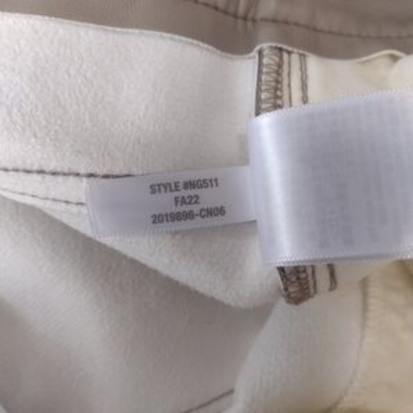 Madewell Pumice Tan The Perfect Vintage Straight Jean Faux Leather Pants Size 31 - Picture 12 of 15